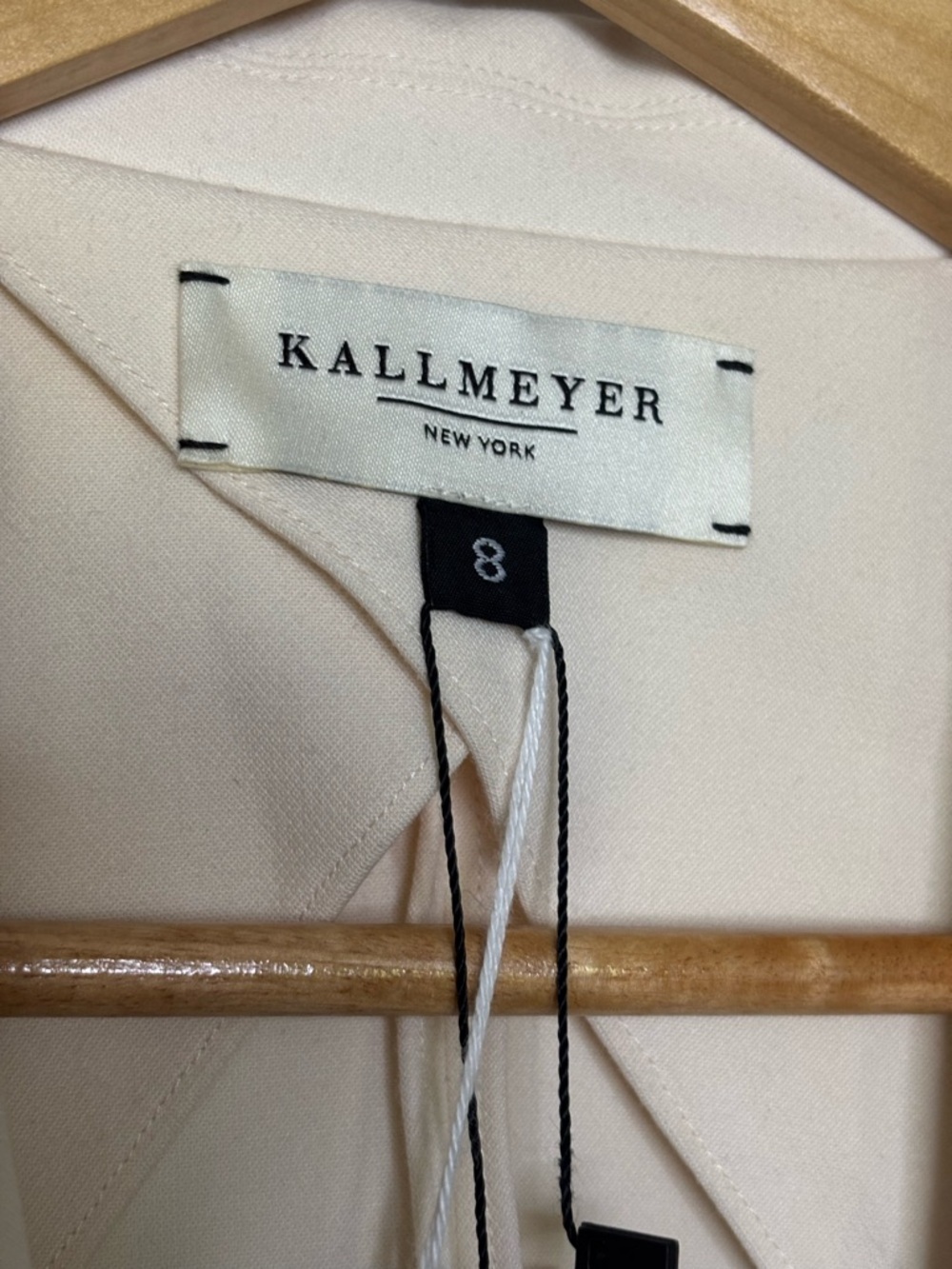 NWT KALLMEYER Gemini Blazer in Ecru Women’s Classic Two-Button size 8 - Picture 5 of 13